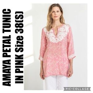 AMAYA PETAL TUNIC IN PINK Size 38(S)